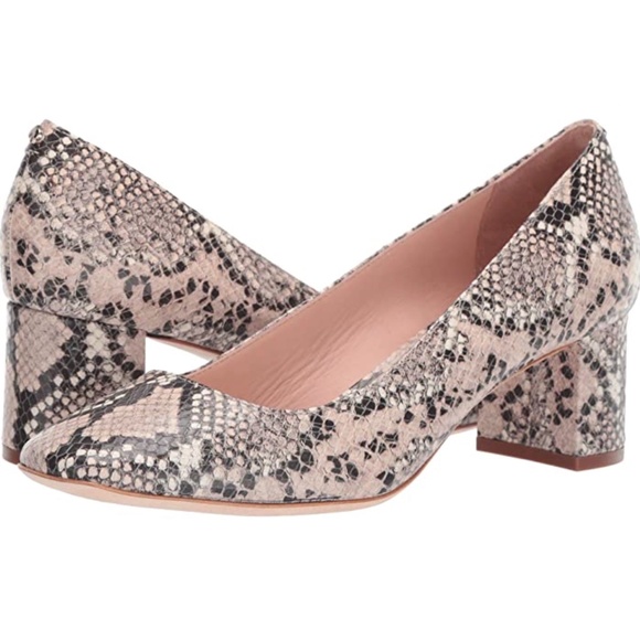 Kate Spade Kylah Pale Vellum Leather Snake Pumps - Picture 15 of 15